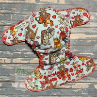 Pooh Valentine Hybrid Fitted Cloth Diaper - Made to Order