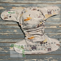 Diggerland Fitted Cloth Diaper - Made to Order