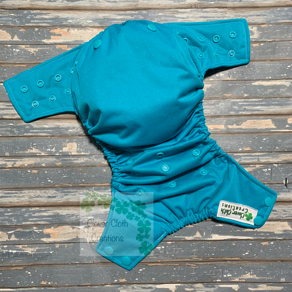 Turquoise Cloth Diaper - Made to Order