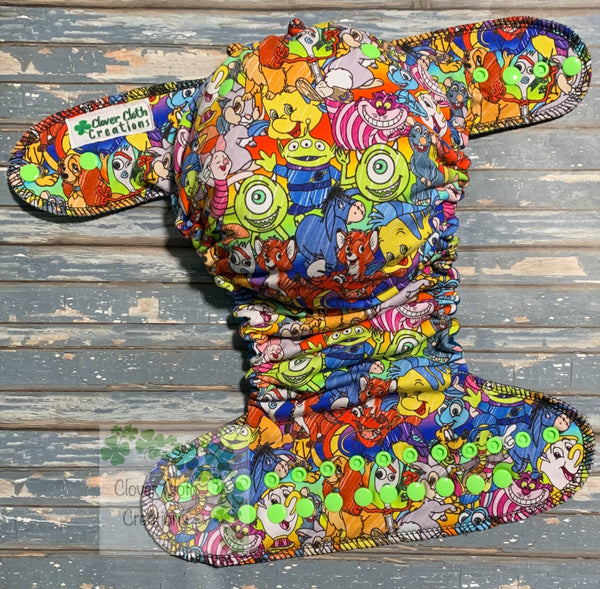 Crayon Kids Stacked Fitted Cloth Diaper - Made to Order