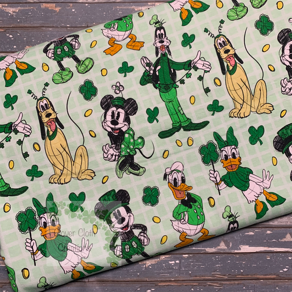 Mouse Paddys Day Hybrid Fitted Cloth Diaper - Made to Order